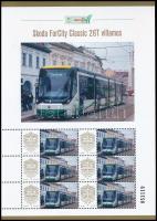 2025 Skoda ForCity Classic 26T villamos 6 bélyeges megszemélyesített kisív dísztokban