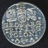 Lengyelország/Danzig 1594. 3Gr Ag III.Zsigmond T:2 R!