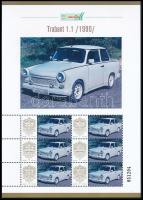 2025 Trabant 1.1 /1990/ 6 bélyeges megszemélyesített kisív dísztokban