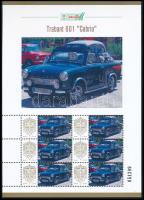 2025 Trabant 601 "Cabrio" 6 bélyeges megszemélyesített kisív dísztokban