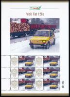 2025 Polski Fiat 126p 6 bélyeges megszemélyesített kisív dísztokban