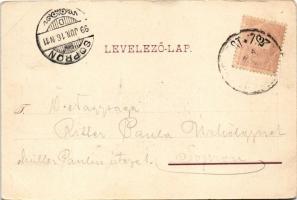 1899 (Vorläufer!) Gödöllő, királyi kastély, pavillon a felső parkban, Máriabesnyő, pályaudvar, vasút...