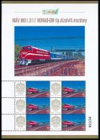 2025 MÁV M61,017 NOHAB-GM tip. dízelvill. mozdony 6 bélyeges megszemélyesített kisív dísztokban