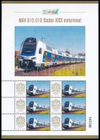 2025 MÁV 815 010 Stadler KISS motorvonat 6 bélyeges megszemélyesített kisív dísztokban