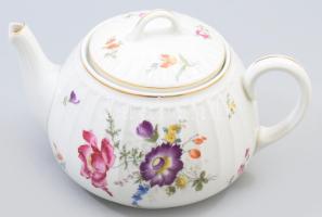 Epiag Hüttl Tivadar porcelán kanna, sérült csőrrel, 23x13 cm