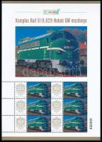 2025 Komplex Rail 618.629 Nohab GM mozdonya 6 bélyeges megszemélyesített kisív dísztokban