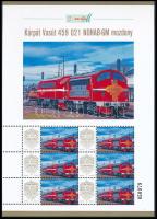 2025 Kárpát Vasút 459 021 NOHAB-GM mozdony 6 bélyeges megszemélyesített kisív dísztokban