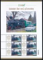 2025 Csömörédi Ábel nevű gőzmozdony 6 bélyeges megszemélyesített kisív dísztokban