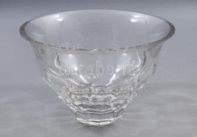 Ólomkristály kínáló, kis pattogzással, d: 18 cm, m: 11 cm