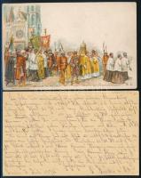 1876-1896 2 db 2kr díjjegyes levelezőlap, az egyik millenniumi, a másik futott