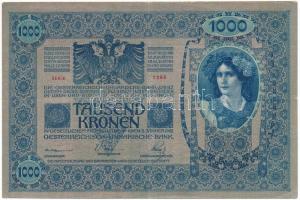 1902. 1000K piros "MAGYARORSZÁG" felülbélyegzéssel T:F, szép papír, pici szakadás
Adamo K...