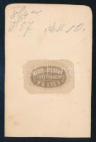 cca 1865 Úr portréja, vizitkártya Mándy és Kirsveng [Kirschweng] fényképészek pesti műterméből, a ve...