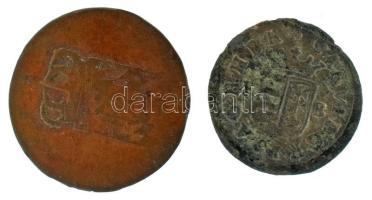 1733K-B Denar Ag "III. Károly" (0,43g) T:VF hullámos lemez, patina Hungary 1733K-B Denar Ag "Charles III" (0,43g) T:VF wavy coin, patina Huszár: 1640.; Unger II.: 1209.b