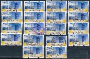 NSZK 2002 18 db klf automata bélyeg