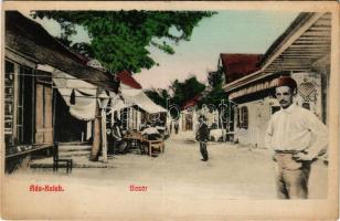 Ada Kaleh, Török bazár üzlet. Ali Mehmed kiadása / Turkish bazaar shop, folklore (EK)