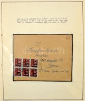 II. inflációs időszak 1945-1946 80 db küldemény, változatos desztinációk, bérmentesítések, jó alapan...