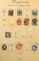 1850-1944 Nem teljes, de tartalmas gyűjtemény sorokkal, néhány blokkal és kisívvel, kis hármas lyukasztás résszel, régi Turul albumban (régi katalógus ár szerint számolva ~ 180.000.-)