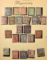 1850-1944 Nem teljes, de tartalmas gyűjtemény sorokkal, néhány blokkal és kisívvel, kis hármas lyuka...