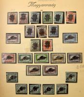 1850-1944 Nem teljes, de tartalmas gyűjtemény sorokkal, néhány blokkal és kisívvel, kis hármas lyuka...