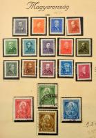 1850-1944 Nem teljes, de tartalmas gyűjtemény sorokkal, néhány blokkal és kisívvel, kis hármas lyuka...