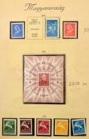 1850-1944 Nem teljes, de tartalmas gyűjtemény sorokkal, néhány blokkal és kisívvel, kis hármas lyuka...