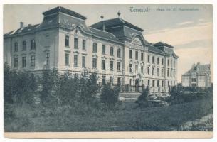 1905 Temesvár, Timisoara; Állami főgimnázium / high school (ázott / wet damage)