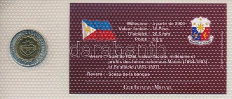 Fülöp-szigetek 2006. 10P bimetál "A világ bicolor pénzérméi" sorozat vákuum csomagolt forg...