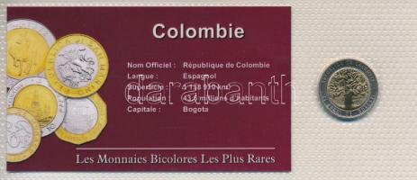Kolumbia 2006. 500P bimetál "A világ bicolor pénzérméi" sorozat vákuum csomagolt forgalmi ...