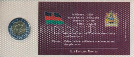 Malawi 2006. 5K bimetál "A világ bicolor pénzérméi" sorozat vákuum csomagolt forgalmi érmé...