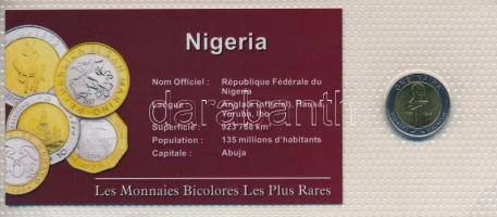 Nigéria 2006. 1N bimetál "A világ bicolor pénzérméi" sorozat vákuum csomagolt forgalmi érméje T:UNC-AU Nigeria 2006. 1 Naira bimetallic "Bicolor coins of the world" series vacuum-packed circulation coin C:UNC-AU