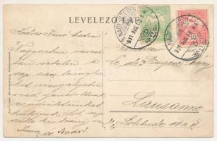 1911 Vöröstoronyi-szoros, Roter-Turm-Pass, Pasul Turnu Rosu; Császár kút a szorosban, lovaskocsi. Gr...