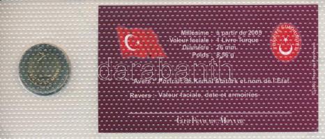 Törökország 2007. 1L bimetál "A világ bicolor pénzérméi" sorozat vákuum csomagolt forgalmi...