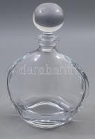 Ólomkristály whiskey üveg, dugóval, hibátlan, m: 24 cm