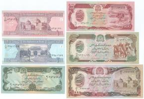 Afganisztán 1381(2002) 1A + 2A + 1358(1979) 50A + 1369(1990) 100A + 1370(1991) 500A + 1000A T:UNC,AU Afghanistan 1381(2002) 1 Afghani + 2 Afghanis + 1358(1979) 50 Afghanis + 1369(1990) 100 Afghanis + 1370(1991) 500 Afghanis + 1000 Afghanis C:UNC,AU