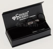 Charles Dickens toll, Swarovski kristályokkal kirakva, eredeti tokjában, h: 10 cm