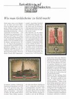 Német Birodalom / Hamburg 1921. 50Pf + 75Pf "A bankjegyek érdekességei" sorozatból, német nyelvű leírással T:AU German Empire / Hamburg 1921. 50 Pfennig + 75 Pfennig from the "Kuriositaten auf Banknoten" series with German description C:AU Krause N#219305