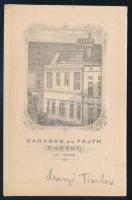 cca 1862 Margó Tivadar (1816-1896) orvos, keményhátú fotó Barabás és Fájth pesti műterméből, hátolda...