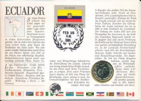 Ecuador 1981. 1S felbélyegzett borítékban, bélyegzéssel, német nyelvű leírással T:UNC Ecuador 1981. ...