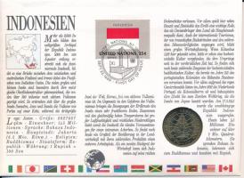 Indonézia 1978. 100R Cu-Ni felbélyegzett borítékban, első napi bélyegzős ENSZ bélyegzéssel T:UNC Ind...