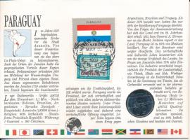 Paraguay 1986. 50G Ni felbélyegzett borítékban, ENSZ bélyegzéssel, német nyelvű leírással T:UNC Para...