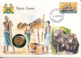 Sierra Leone 1964. 1/2c felbélyegzett borítékban, első napi bélyegzős ENSZ bélyegzéssel, német nyelv...
