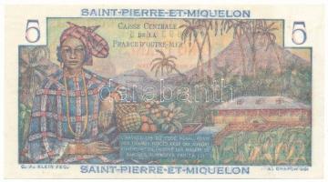 Saint Pierre és Miquelon DN (1950-1960) 5Fr T:UNC
Saint Pierre and Miquelon ND (1950-1960) 5 Francs...