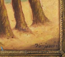 Kisjenői Klein Ernő (1898-1944): Tere-fere. Olaj, karton, jelezve jobbra lent. Kissé vetemedett. 48x...