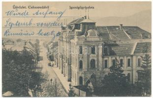 1916 Csíkszereda, Miercurea Ciuc; Igazságügyi palota. Vákár L. kiadása / Palace of Justice (EK)