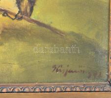 Kisjenői Klein Ernő (1898-1944): Tere-fere. Olaj, rétegelt falemez, jelezve jobbra lent. Kissé vetem...