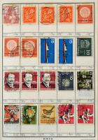 6 db A5-ös cserefüzet, benne vegyes külföldi bélyegek sok némettel, kb 5.000 db bélyeg