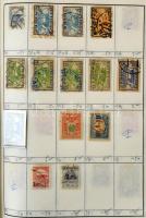 6 db A5-ös cserefüzet, benne vegyes külföldi bélyegek sok némettel, kb 5.000 db bélyeg