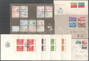 Liechtenstein kis FDC, emléklap, küldemény tétel + 4 svéd FDC