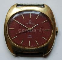 cca 1960 Certina Club 2000 aranyozott férfi karóra. Számozott (ép állapotban, de nem jár) / Certina Club 2000 watch golded(intact but does not work)