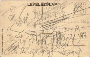 Segesvár, Schässburg, Sighisoara; Marktplatz, Gymnasium. H. Zeidner / Fő tér, evangélikus főgimnáziu...